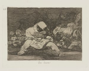 Quelle folie !, pl. 68 de la série Les désastres de la guerre - Francisco de Goya