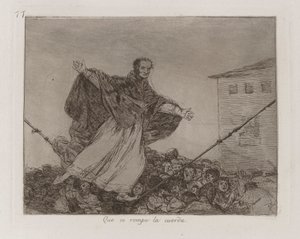 Que se rompe la cuerda, pl. 77 de la série Les désastres de la guerre - Francisco de Goya