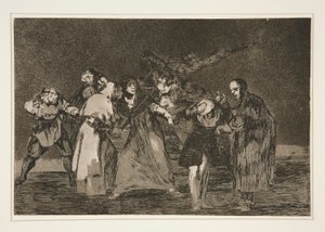 Les blessures guérissent plus vite que les mots hâtifs, pl. 16 de la série Los proverbios - Francisco de Goya