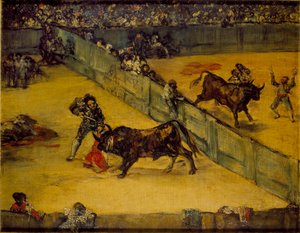 Scène à une corrida : Division de place, 19ème siècle