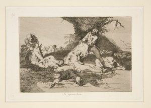 Se aprovechan (Ils en profitent), pl. 16 de Los desastres de la guerra (Les désastres de la guerre) - Francisco de Goya