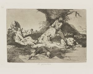 Se aprovechan. (Ils en profitent.), pl. 16 de la série Los desastres de la guerra (Les Désastres de la guerre)