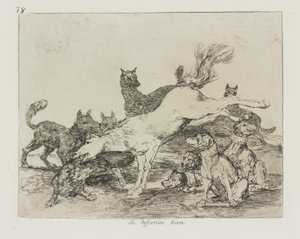 Il se défend bien., pl. 78 de la série Los desastres de la guerra (Les Désastres de la guerre) - Francisco de Goya