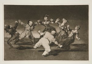 Si Marina danse, elle doit en assumer les conséquences, pl. 12 de la série Los proverbios - Francisco de Goya