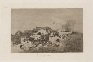 Tanto y mas (Encore Pire), Planche 22 de Los desastres de la guerra (Les Désastres de la guerre)