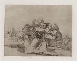 Tout est sens dessus dessous, Planche 42 de Los desastres de la guerra (Les Désastres de la Guerre) - Francisco de Goya