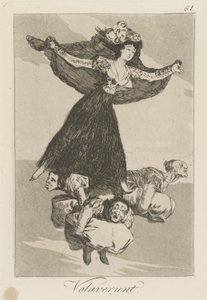 Volaverunt. (Ils ont volé.), pl. 61 de la série Los caprichos - Francisco de Goya