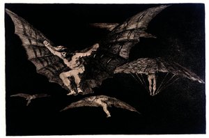 Là où il y a une volonté, il y a un moyen (Une façon de voler) - Francisco de Goya