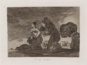 Y esto tambien, Planche 45 de Los desastres de la guerra - Francisco de Goya