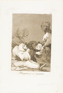 Un cadeau pour le maître, planche 47 de Los Caprichos - Francisco Jose de Goya y Lucientes