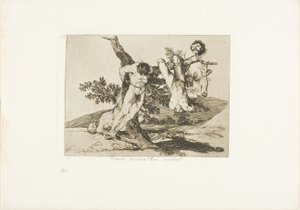 Un acte héroïque ! Avec des morts !, planche 39 de Les Désastres de la guerre - Francisco Jose de Goya y Lucientes
