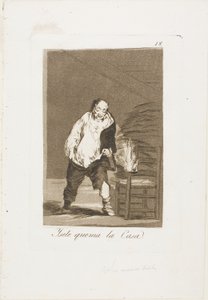 Et sa maison est en feu, planche 18 de Los Caprichos