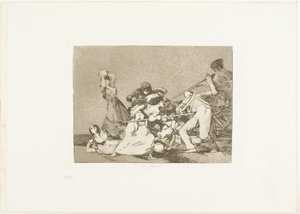 Et ils sont comme des bêtes sauvages, planche cinq de Les désastres de la guerre - Francisco Jose de Goya y Lucientes