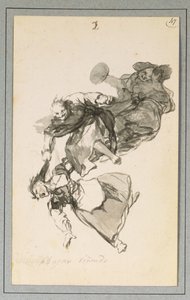 Bajan riñendo, ou Ils descendent en se querellant - Francisco de Goya
