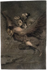 Buen Viage (Bon voyage). Monstres ailés. c.1802 (gravure) - Francisco Jose de Goya y Lucientes