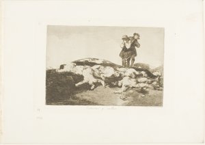 Enterrez-les et restez silencieux, planche 18 de Les Désastres de la guerre - Francisco Jose de Goya y Lucientes