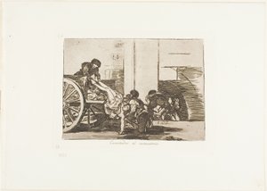 Charrettes au cimetière, planche 64 de Les Désastres de la guerre - Francisco Jose de Goya y Lucientes