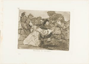 Spectacle du charlatan, planche 75 des Désastres de la guerre - Francisco Jose de Goya y Lucientes