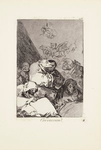 Correction (Correccion) Planche 46 de : Los Caprichos - Francisco Jose de Goya y Lucientes