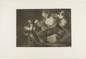 Géant dansant, des Disparates, publié comme planche 4 dans Los Proverbios - Francisco Jose de Goya y Lucientes