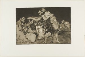 Folie désordonnée, planche sept des Proverbes - Francisco Jose de Goya y Lucientes