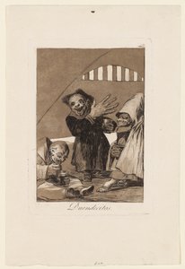 Duendecitos, planche de "Los Caprichos" - Francisco de Goya