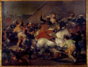 El dos de Mayo (2 mai) ou « La charge des Mamelouks » : révolte contre Joseph Bonaparte (frère de Napoléon Ier) à Madrid le 2/05/1808