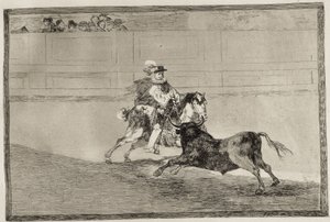 GOYA Y LUCIENTES, Francisco de (1746-1828). Un chevalier espagnol monté dans l