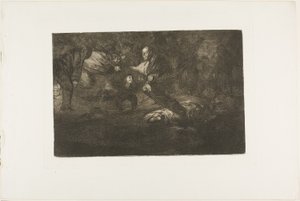 Dieu les crée et ils se rejoignent, planche 18 de Los Proverbios - Francisco Jose de Goya y Lucientes
