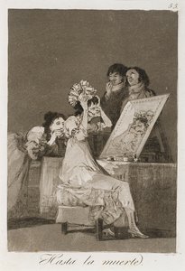Hasta la muerta de Los Caprichos, publié en 1799 - Francisco de Goya