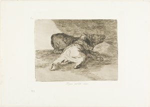 Il en tire quelque chose, planche 40 de Les Désastres de la guerre - Francisco Jose de Goya y Lucientes