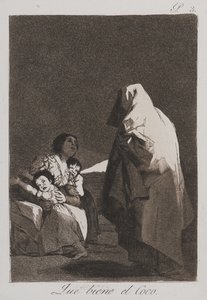 Voici le Croque-mitaine (Que viene el Coco) - Francisco de Goya