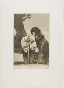 Silence, planche 28 de Los Caprichos - Francisco Jose de Goya y Lucientes
