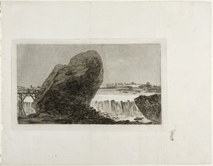 Paysage avec cascade, avant 1810 - Francisco de Goya