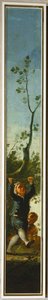 Petit garçon et arbre ... (peinture sur toile) - Francisco Jose de Goya y Lucientes