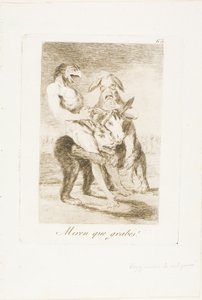 Regardez comme ils sont solennels !, planche 63 de Los Caprichos - Francisco Jose de Goya y Lucientes
