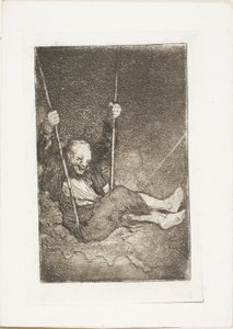 Vieil homme sur une balançoire - Francisco Jose de Goya y Lucientes