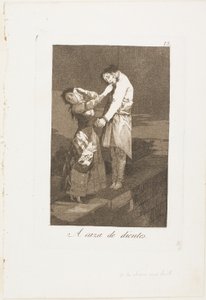 À la chasse aux dents, planche douze de Los Caprichos - Francisco Jose de Goya y Lucientes