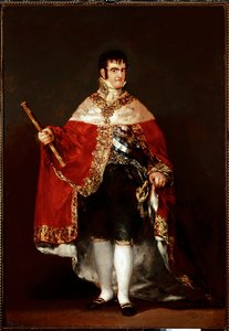 Portrait du roi Ferdinand VII en costume royal - Francisco de Goya
