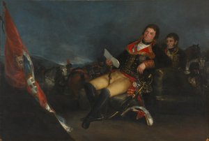 Portrait de Manuel Godoy, surnommé le Prince de la Paix (détail) (huile sur toile) - Francisco de Goya