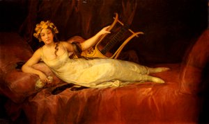 Portrait de la 10e Marquise de Santa Cruz en tant que muse, Euterpe, 1805