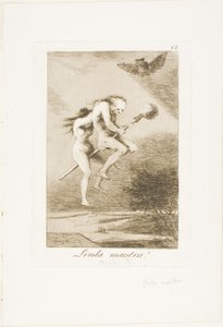 Jolie Professeur!, planche 68 de Los Caprichos - Francisco Jose de Goya y Lucientes