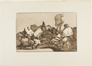 Réjouis-toi, Carnaval, car demain tu seras cendres, planche 14 de Los Proverbios - Francisco Jose de Goya y Lucientes