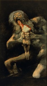 Saturne dévorant un de ses fils - Francisco de Goya
