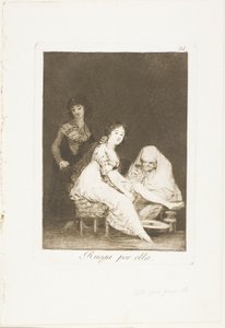 Elle prie pour elle, planche 31 de Los Caprichos - Francisco Jose de Goya y Lucientes