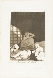 Le sommeil les surmonte, planche 34 de Los Caprichos - Francisco Jose de Goya y Lucientes