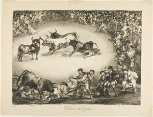 Divertissement espagnol, des Taureaux de Bordeaux - Francisco Jose de Goya y Lucientes
