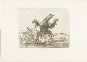 Le Vautour carnivore, planche 76 des Désastres de la guerre