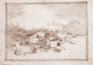Les Désastres de la guerre : Et bien plus encore (dessin préparatoire)