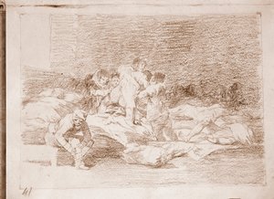 Les désastres de la guerre : Et eux aussi (dessin préparatoire) - Francisco de Goya